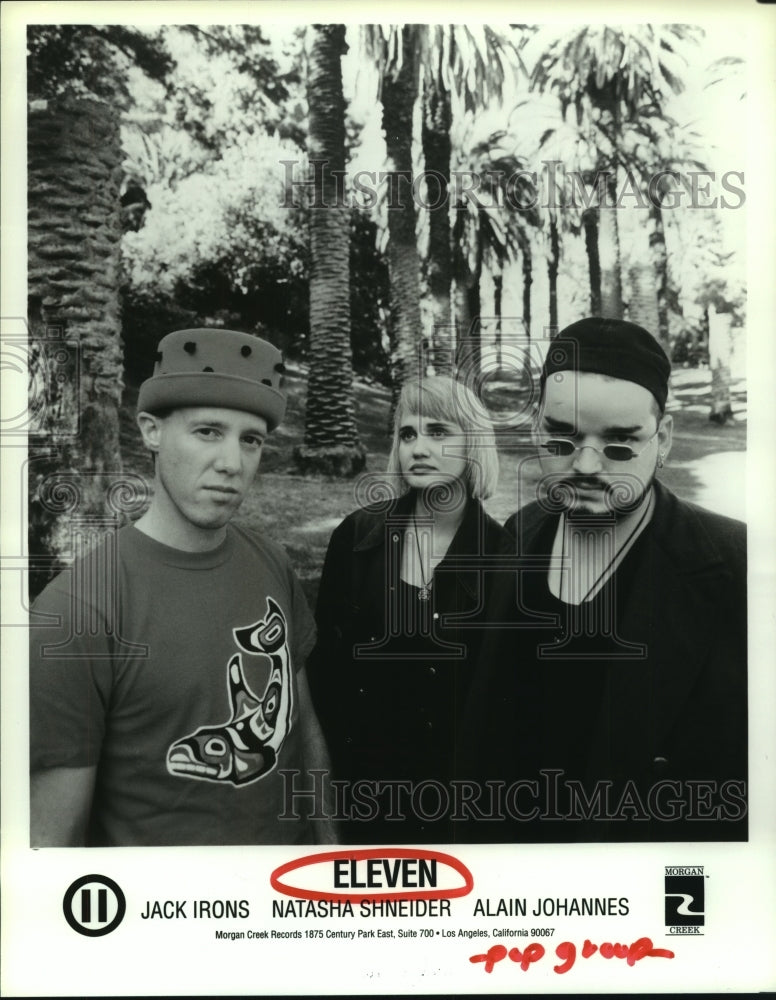 1991 Press Photo Members of pop group &quot;Eleven&quot;. - hcp05880- Historic Images