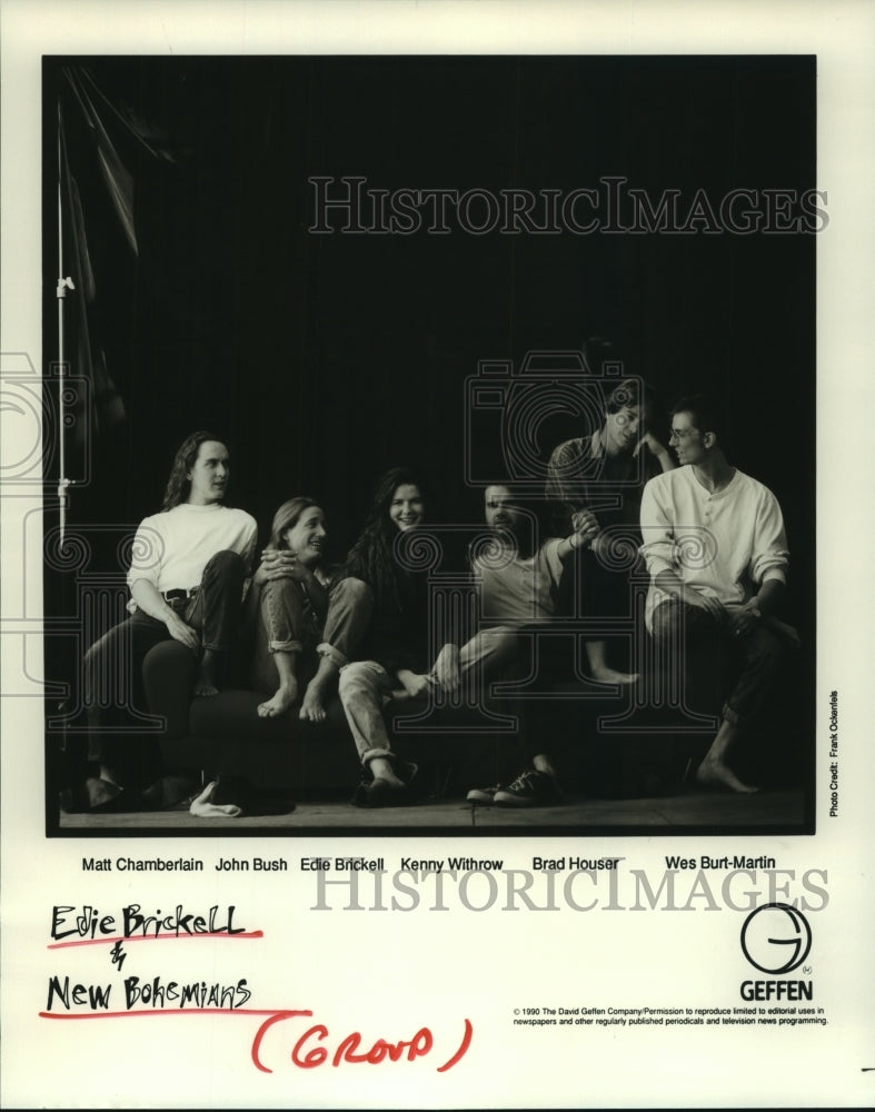 1991 Press Photo Musical group &quot;Edie Brickell &amp; New Bohemians&quot; - hcp05891- Historic Images