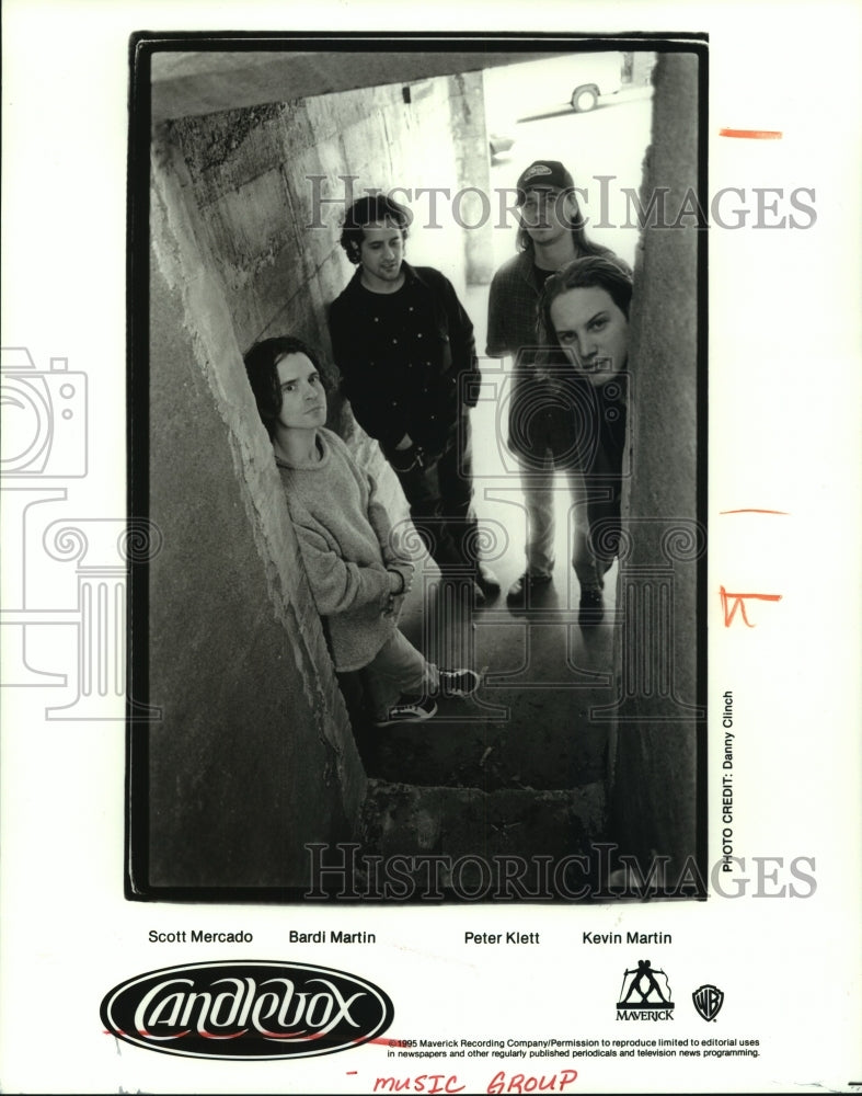 1995 Press Photo Musical group "Candlebox" with Scott Mercado and Bardi Martin- Historic Images