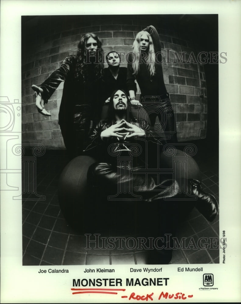 1998 Press Photo Members of rock group &quot;Monster Magnet&quot;. - hcp05933- Historic Images