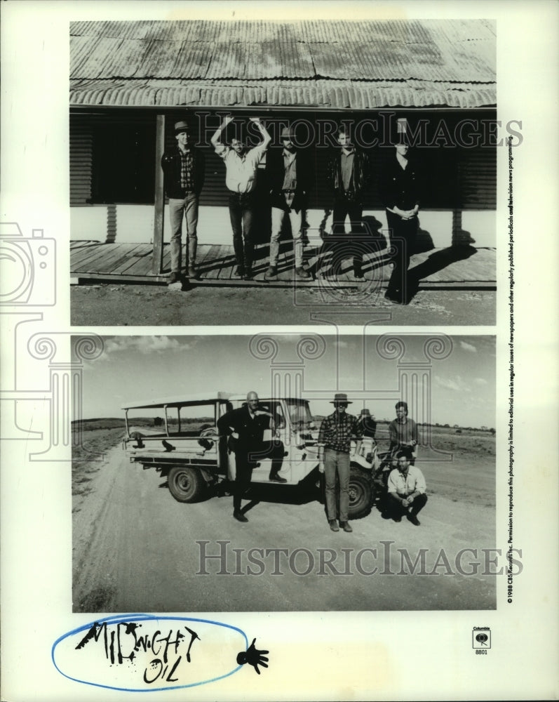 1988 Press Photo Rock group "Midnight Oil" - hcp05946- Historic Images