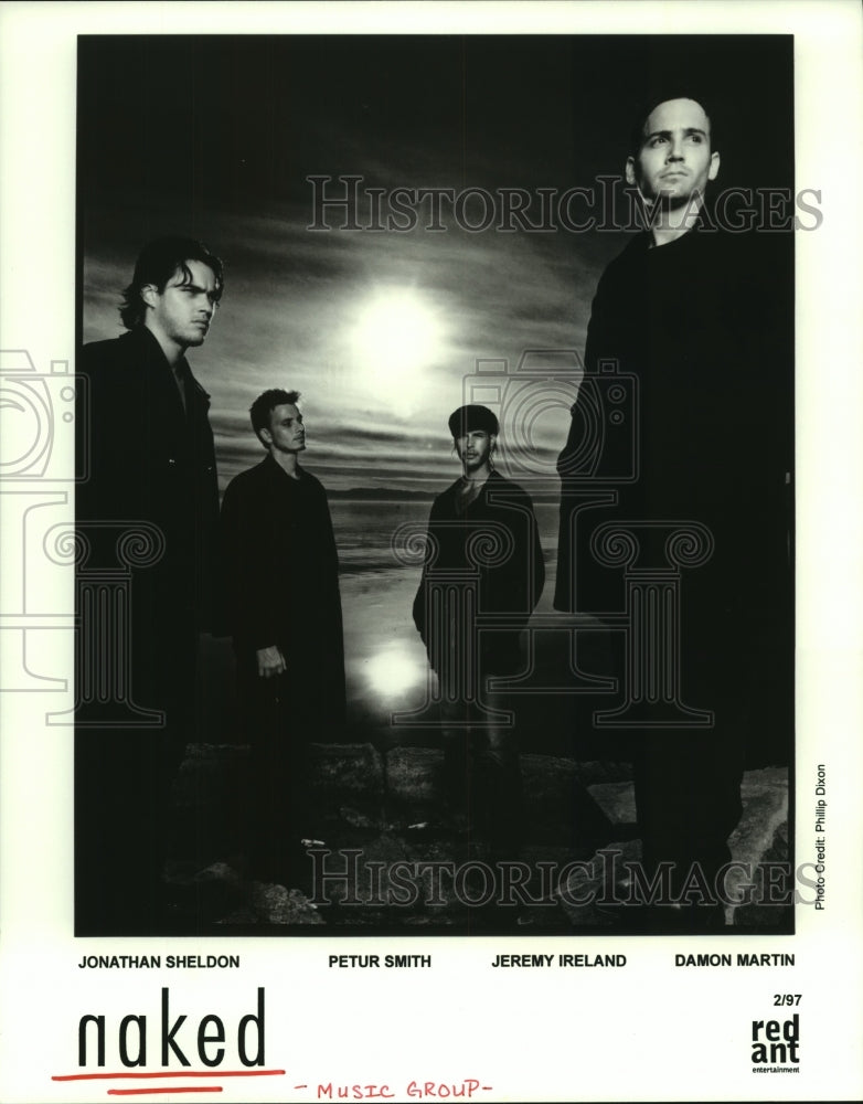 1997 Press Photo Members of &quot;Naked&quot;, music Group - hcp05954- Historic Images