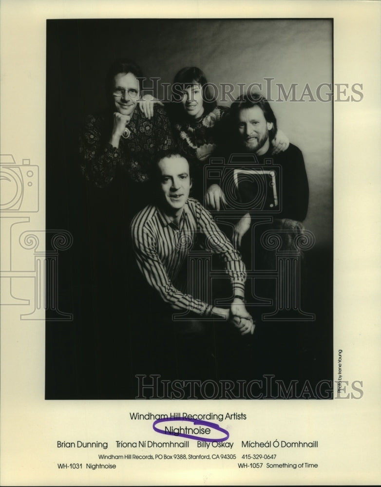 1988 Press Photo Members of rock group &quot;Nightnoise&quot;. - hcp05960- Historic Images