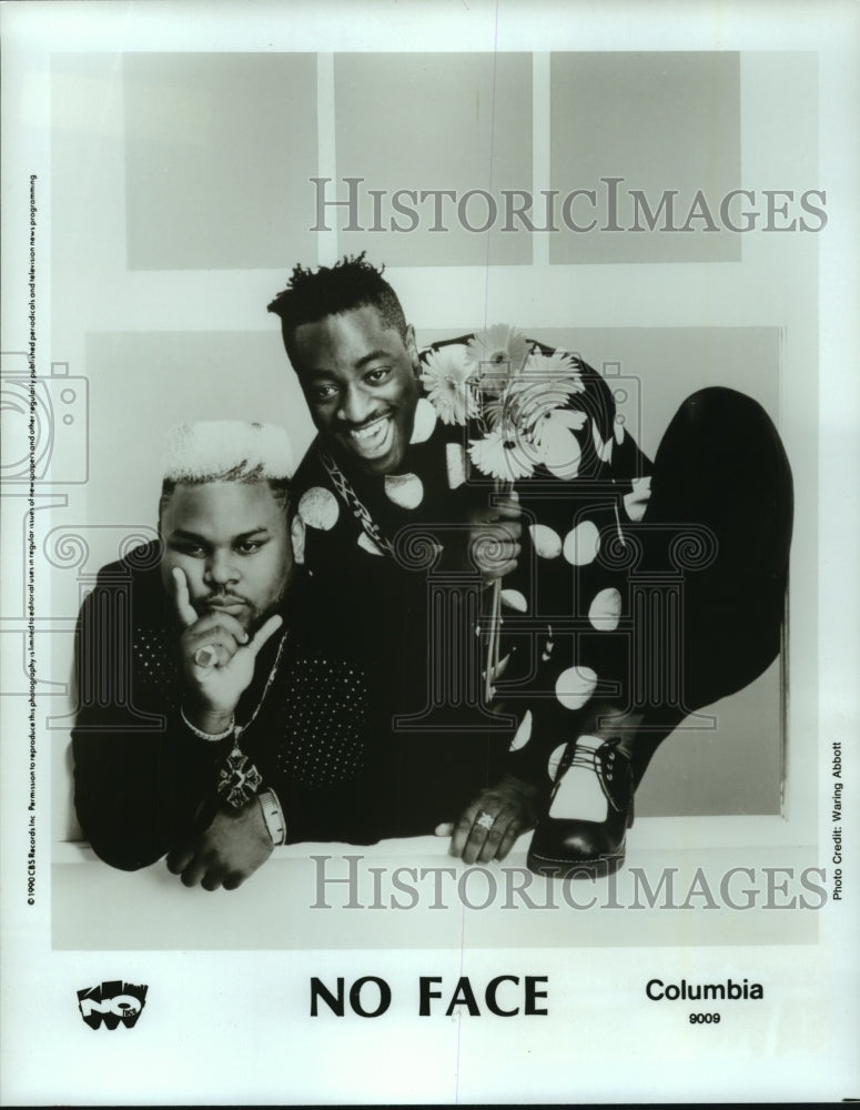 1990 Press Photo Entertainers of &quot;No Face&quot;. - hcp05975- Historic Images