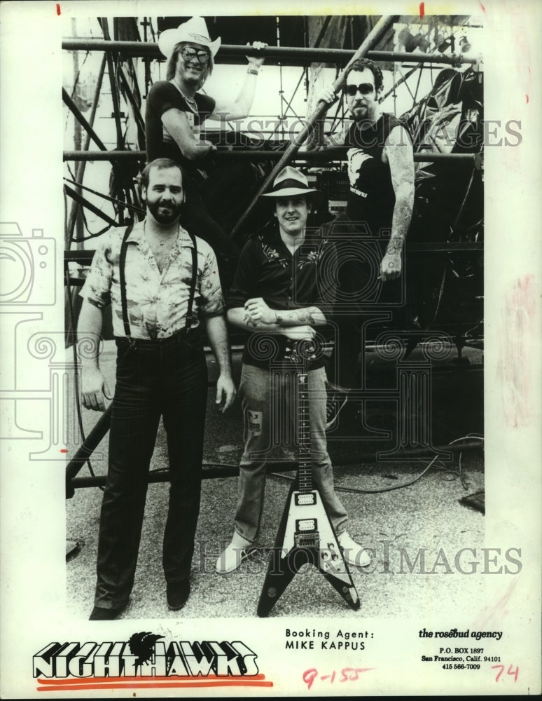 1982 Press Photo The Nighthawks: that long, hard lonesome road. - hcp05981- Historic Images