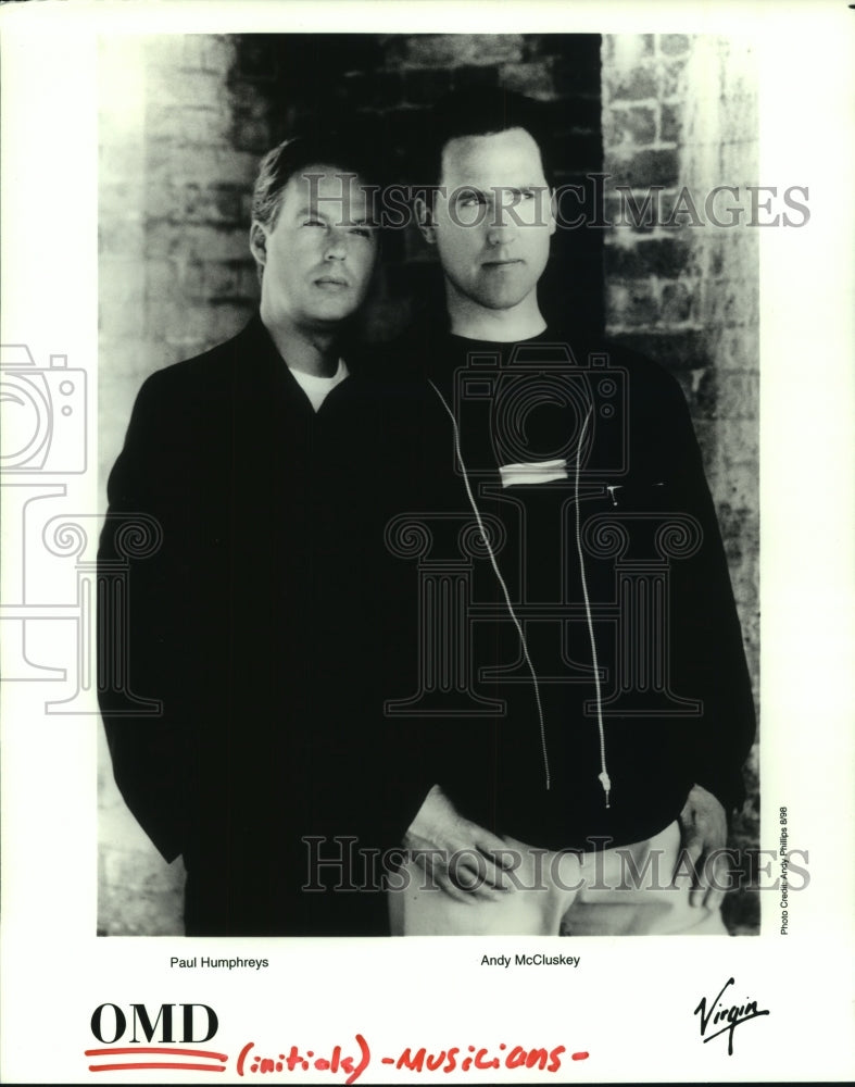 1998 Press Photo Paul Humphreys and Andy McCluskey musicians of OMD. - hcp06016- Historic Images