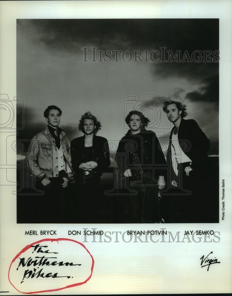 1988 Press Photo Members of rock group &quot;the Northern Pikes&quot; - hcp06017- Historic Images