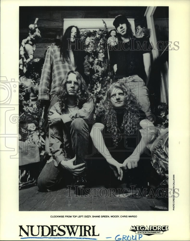 1993 Press Photo Music group Nudeswirl. - hcp06022- Historic Images
