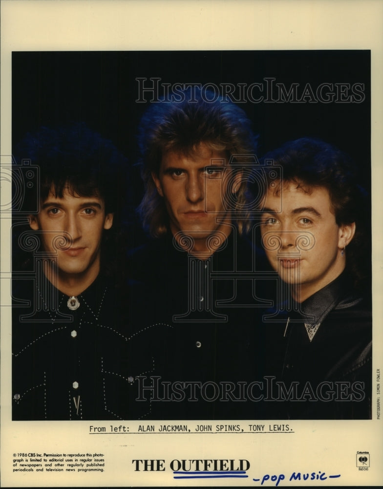 1986 Press Photo Members of the pop music group The Outfield - hcp06051- Historic Images