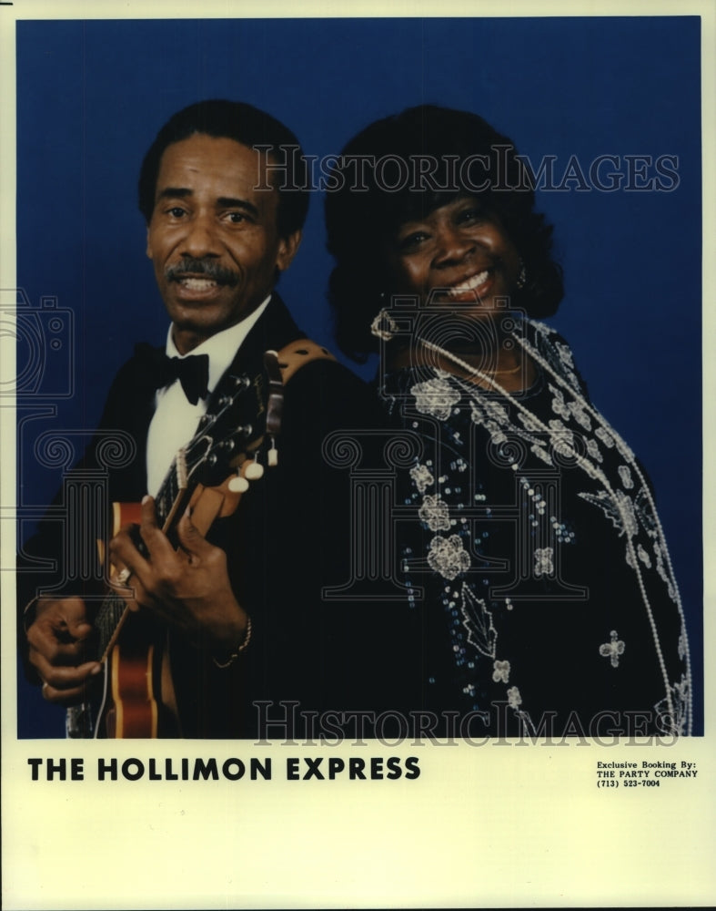 1990 Press Photo Members of the entertainment group The Hollimon Express- Historic Images
