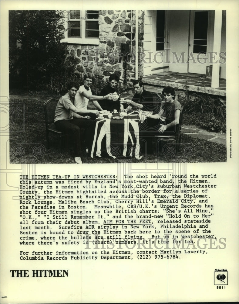 1981 Press Photo Members of the pop music group The Hitmen - hcp06104- Historic Images