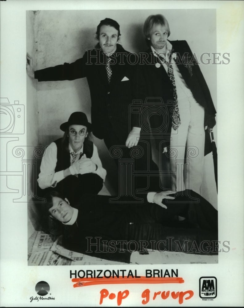 1983 Press Photo Members of the pop music group Horizontal Brian - hcp06128- Historic Images