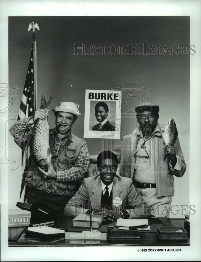 1985 Press Photo Cast of the television series "He's The Mayor" - hcp06173- Historic Images