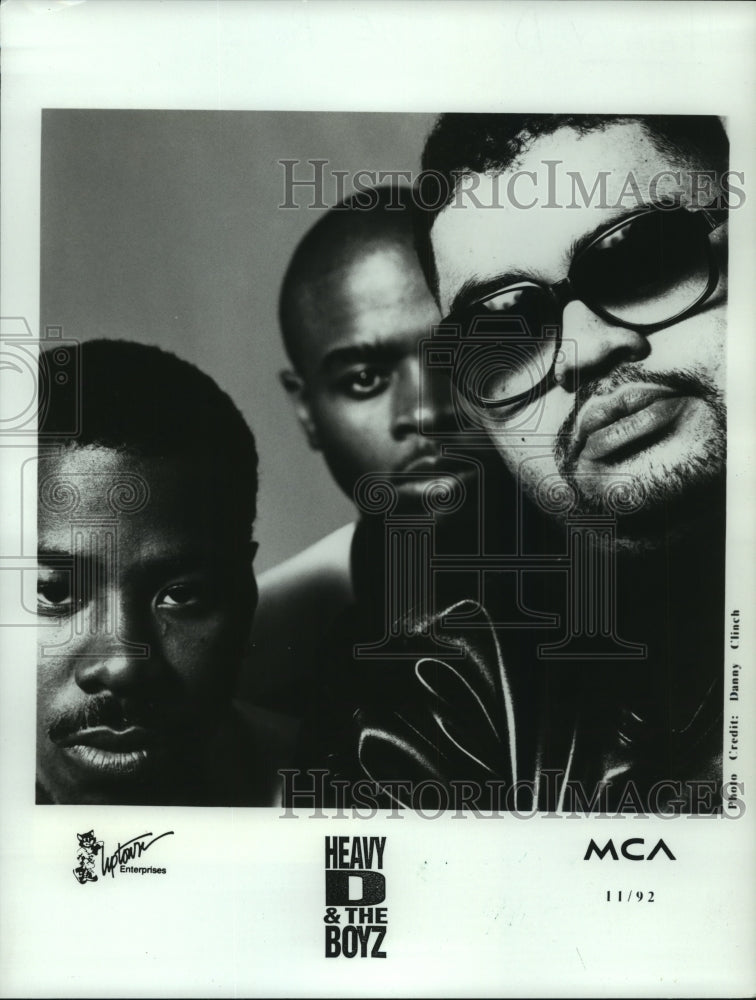 1992 Press Photo Rap Group "Heavy D and the Boyz" - hcp06184- Historic Images