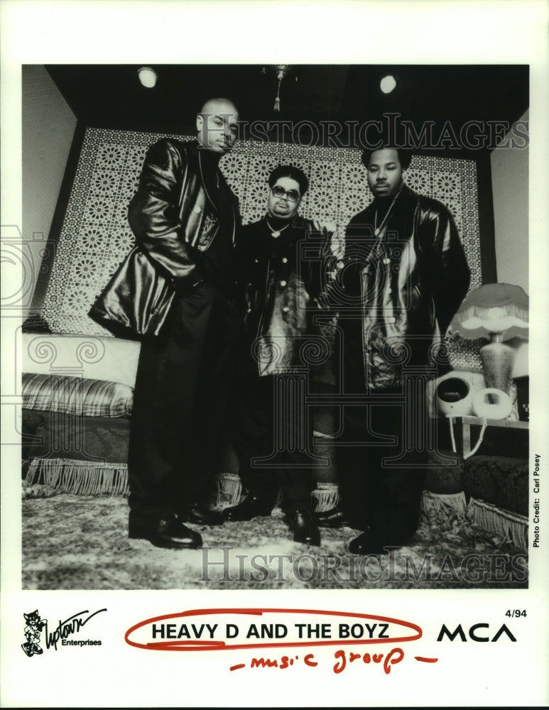 1994 Press Photo Rap Group &quot;Heavy D and the Boyz&quot; - hcp06185- Historic Images