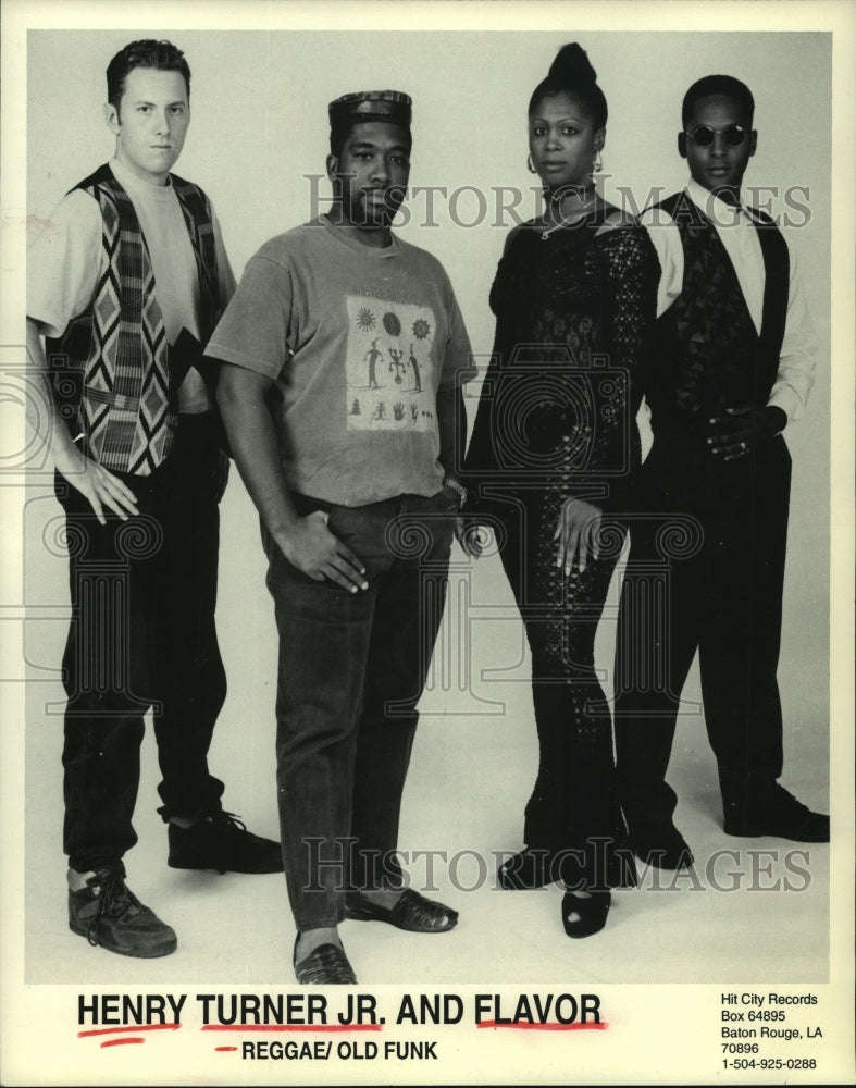 1994 Press Photo Henry Turner Jr. and Flavor, Reggae/Old Funk - hcp06186- Historic Images