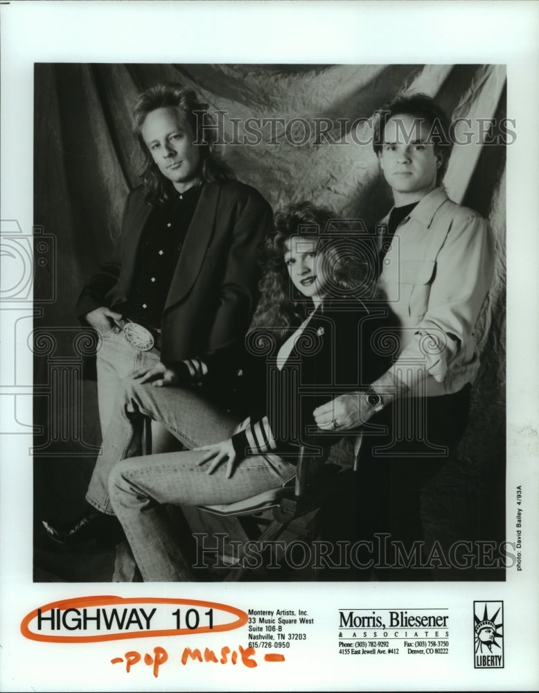 1993 Press Photo "Highway 101" Country Music Group - hcp06196- Historic Images