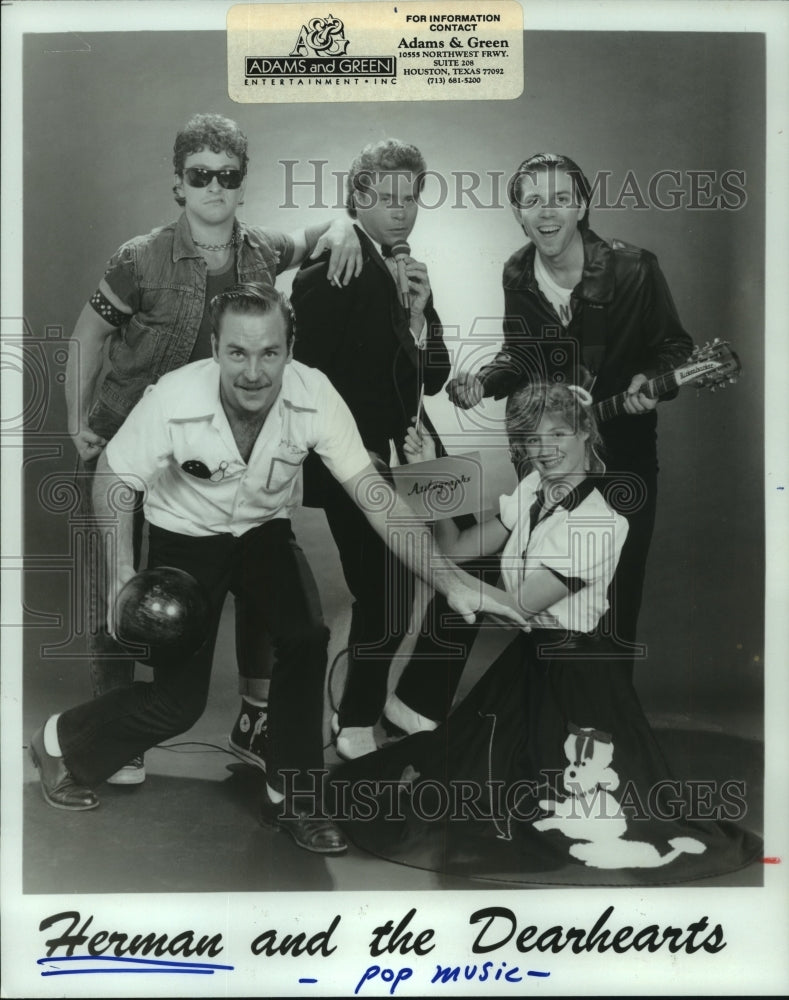 1985 Press Photo Herman and the Dearhearts, Pop Music - hcp06203- Historic Images