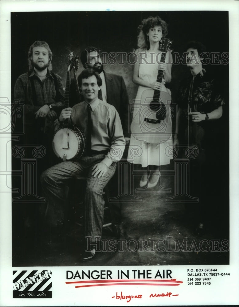 1990 Press Photo &quot;Danger in the Air&quot; Bluegrass Band - hcp06246- Historic Images