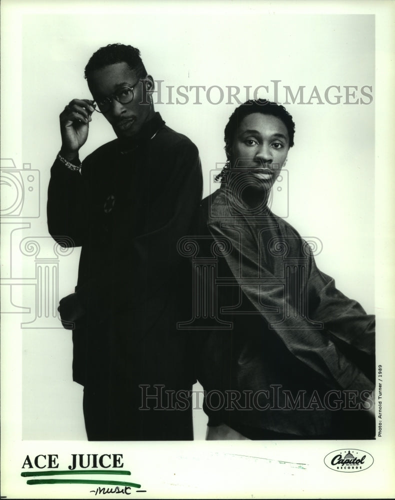 1989 Press Photo "Ace Juice" Music Group - hcp06264- Historic Images