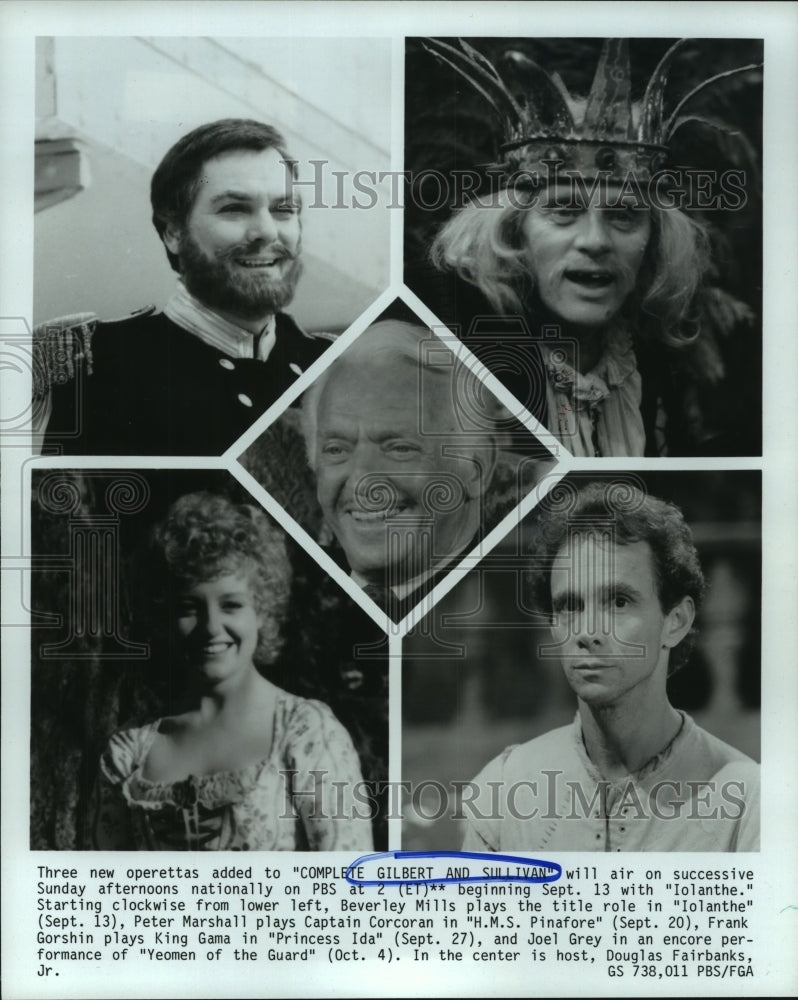 1987 Press Photo "Complete Gilbert and Sullivan" Scenes from "Iolanthe"- Historic Images