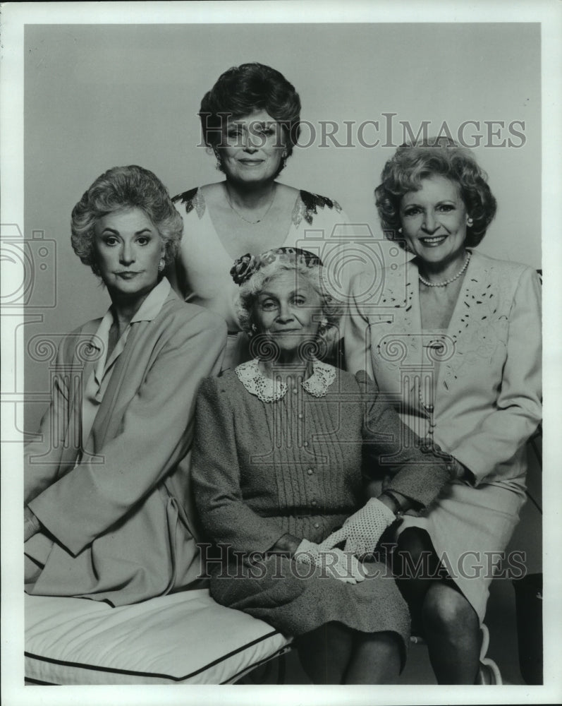 1986 Press Photo Cast Members of "The Golden Girls" NBC TV Series - hcp06351- Historic Images