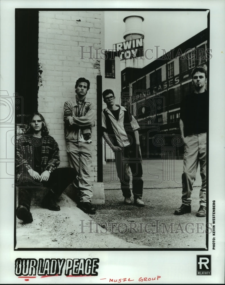 1995 Press Photo &quot;Our Lady Peace&quot; Music Group - hcp06386- Historic Images