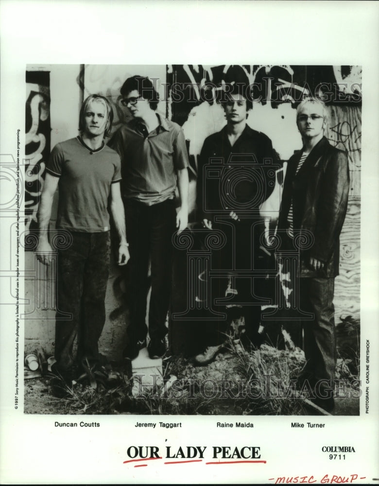 1998 Press Photo "Our Lady Peace" Music Group - hcp06387- Historic Images