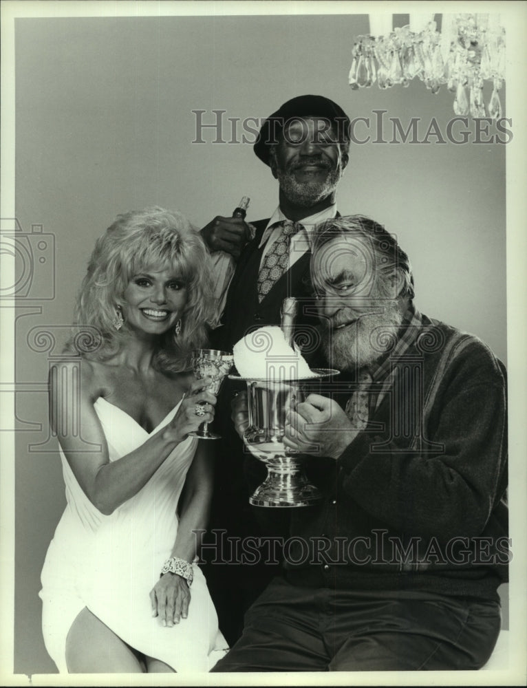 1986 Press Photo Cast Members of &quot;Easy Street&quot; NBC TV Comedy Series - hcp06459- Historic Images