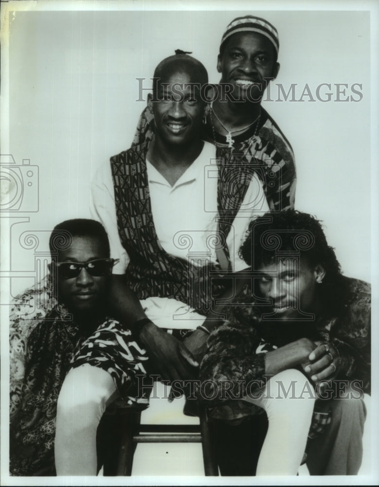 1992 Press Photo Burning Flames honored as Best Band in the Caribbean.- Historic Images