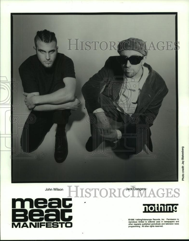 1996 Press Photo John Wilson and Jack Dangers of &quot;Meat Beat Manifesto.&quot;- Historic Images