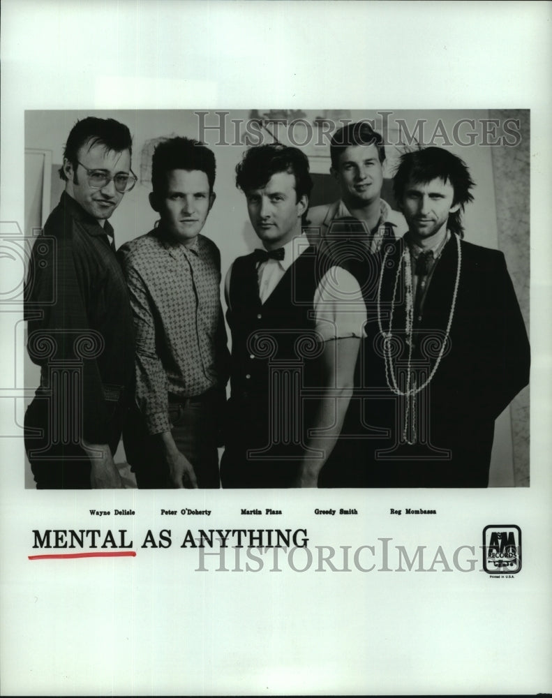1983 Press Photo Members of pop group "Mental As Anything". - hcp06538- Historic Images
