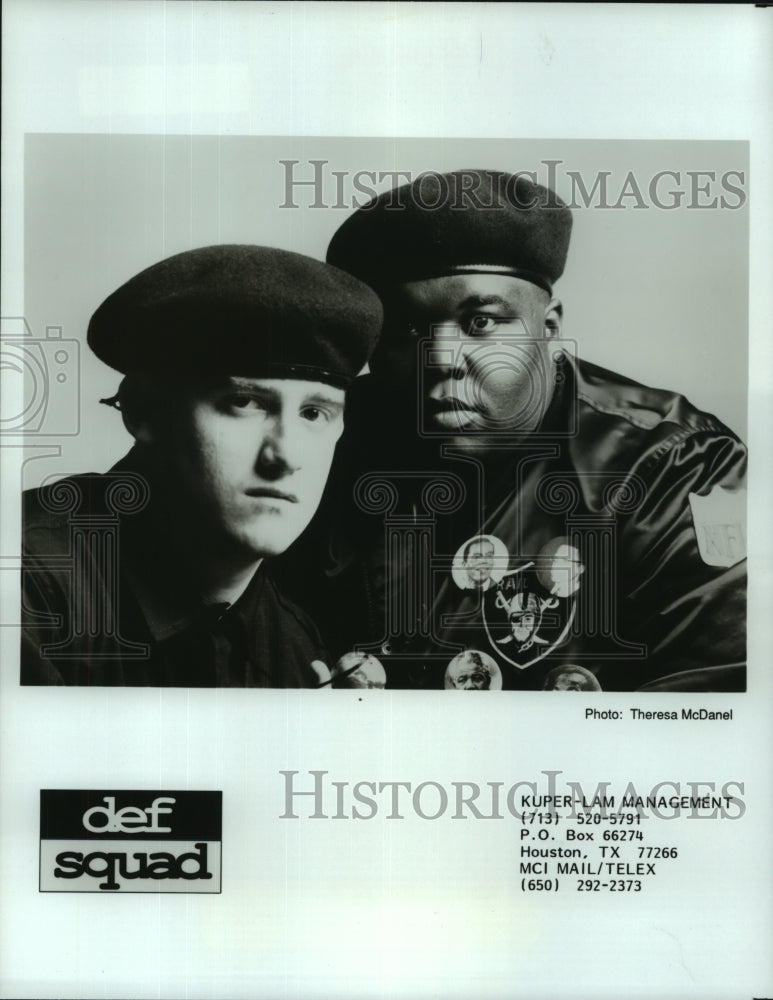 1991 Press Photo Rock duo &quot;Def Squad&quot;. - hcp06554- Historic Images