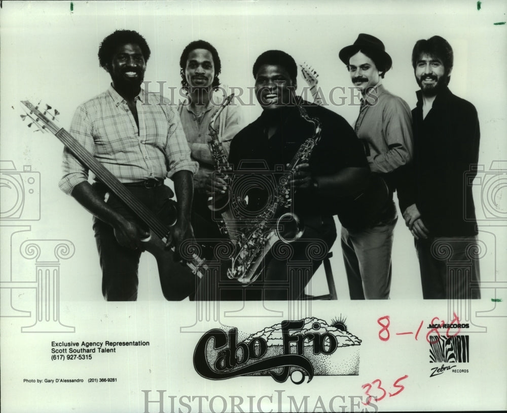 1988 Press Photo Pop music group &quot;Cabo Frio&quot;. - hcp06584- Historic Images