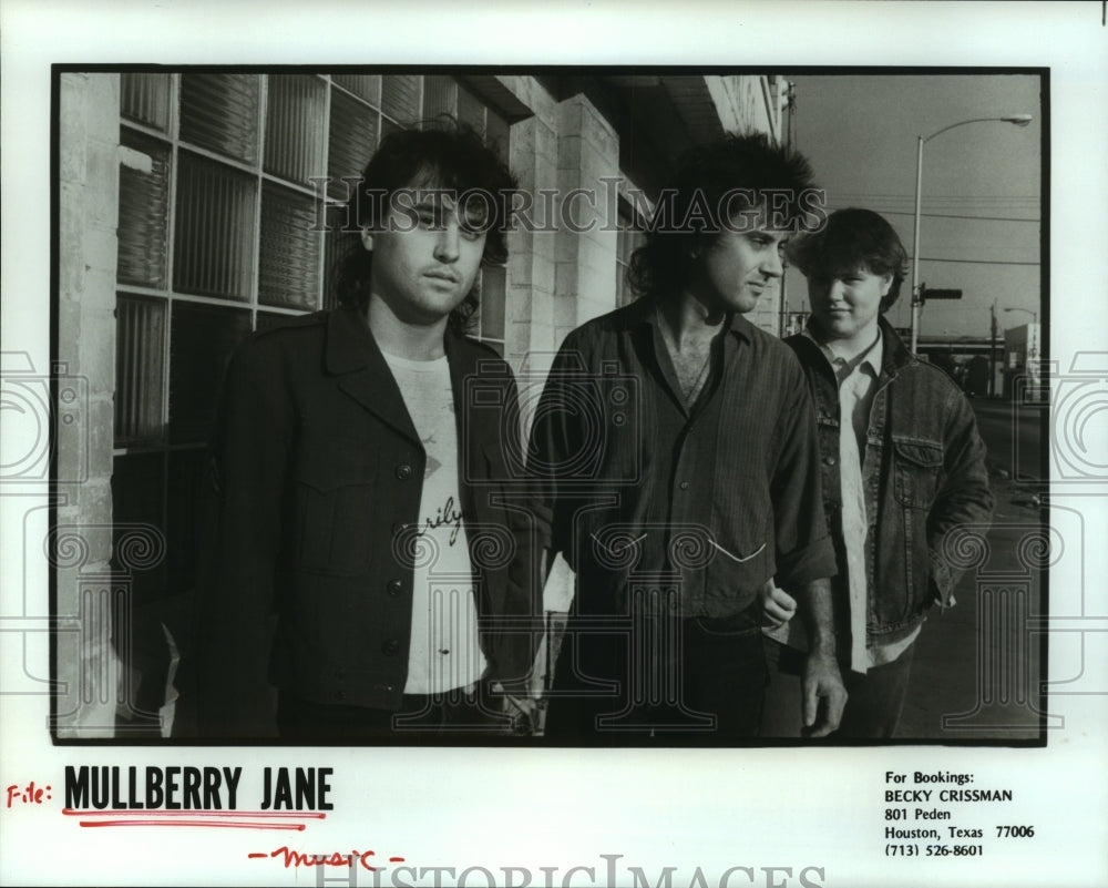 1989 Press Photo Music group Mullberry Jane. - hcp06671- Historic Images