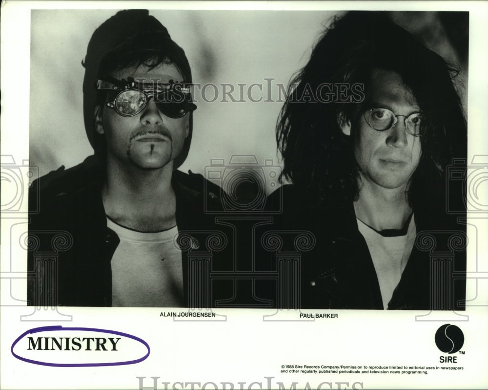 1988 Press Photo Rock music duo Ministry. - hcp06698- Historic Images