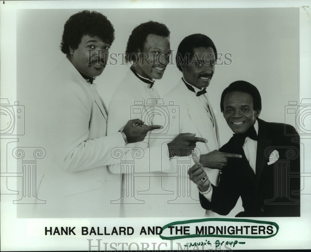 1986 Press Photo Musical group Hank Ballard and the Midnighters - hcp06711- Historic Images