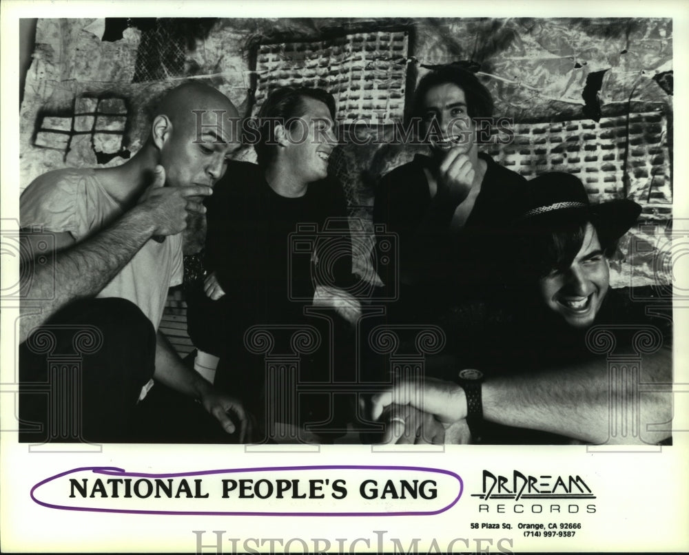 1989 Press Photo Rock music group National People's Gang. - hcp06715- Historic Images