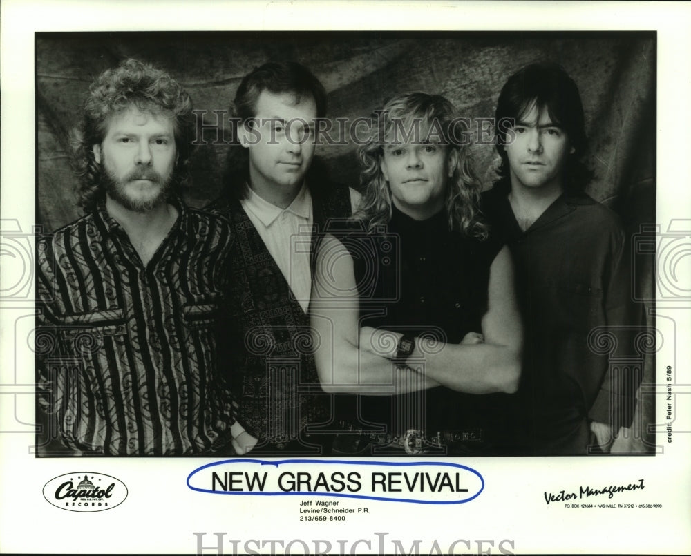 1989 Press Photo Members of the music group New Grass Revival - hcp06750- Historic Images