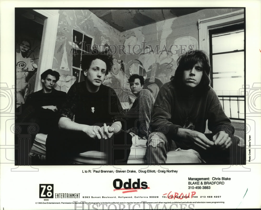1993 Press Photo Members of the music group Odds - hcp06786- Historic Images