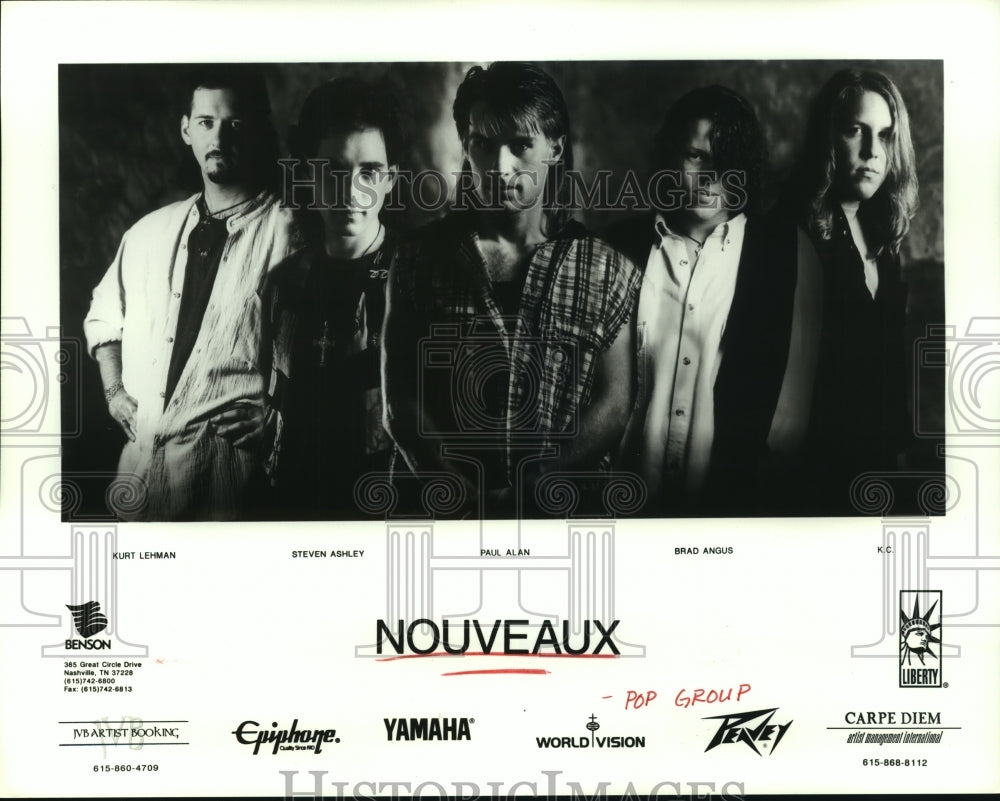 1994 Press Photo Members of the pop music group Nouveaux - hcp06803- Historic Images