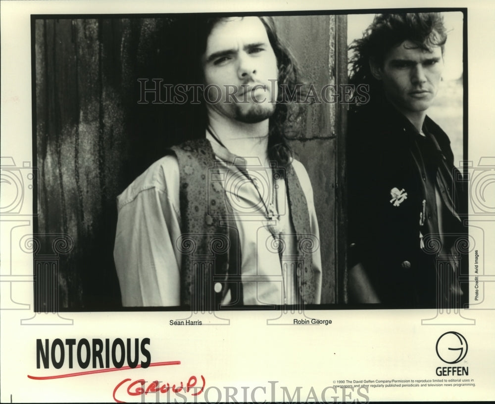 1990 Press Photo Members of the music group Notorious - hcp06806- Historic Images