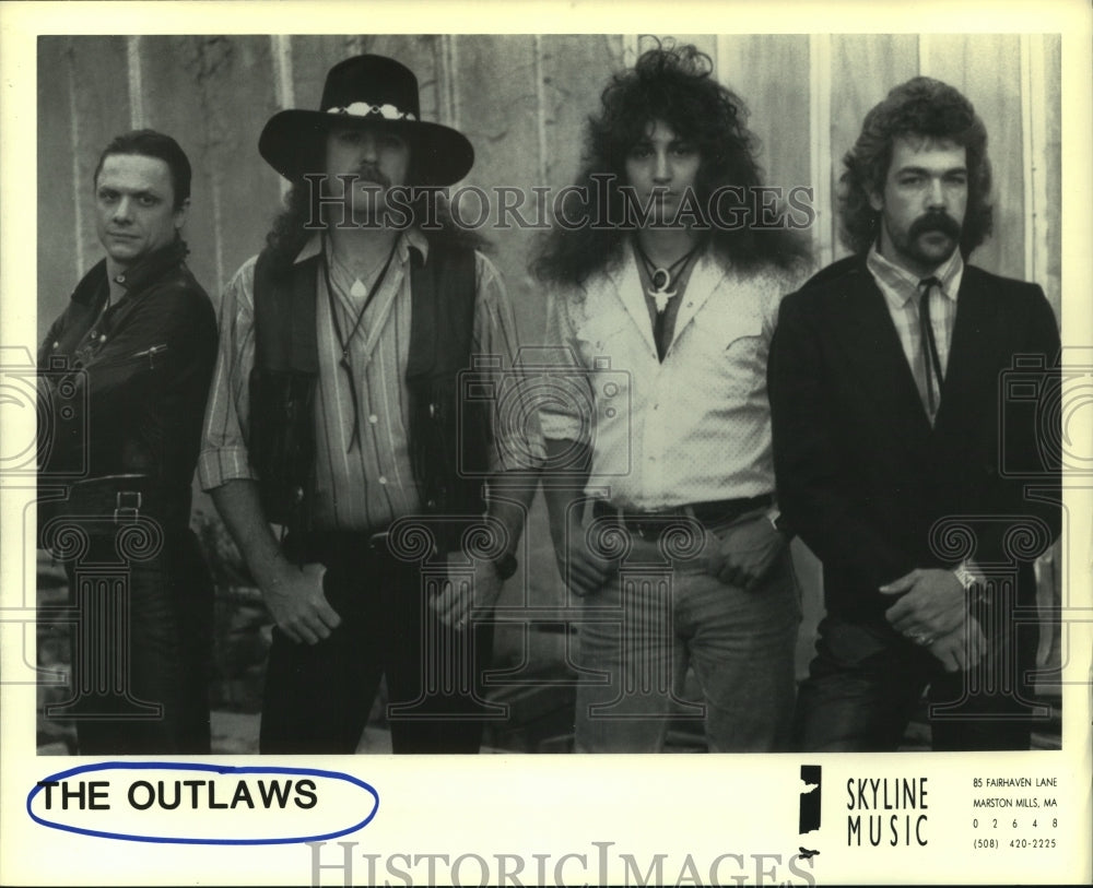 1990 Press Photo Members of the music group The Outlaws - hcp06816- Historic Images