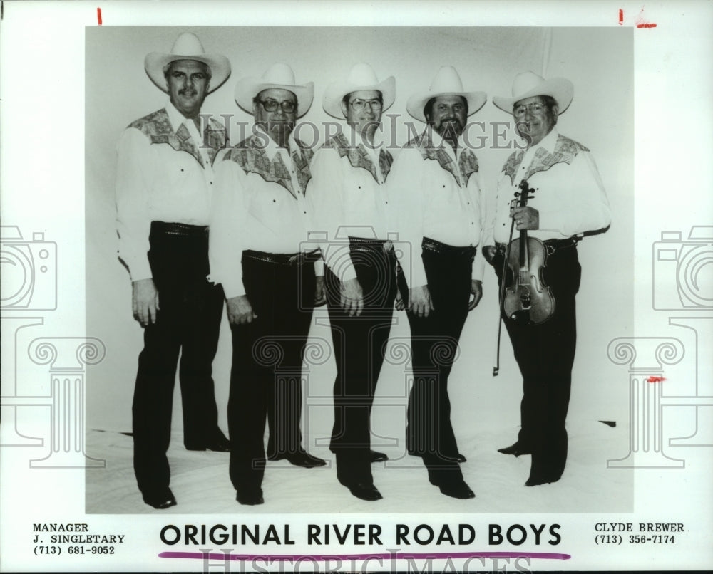 1990 Press Photo Members of the music group Original River Road Boys - hcp06826- Historic Images