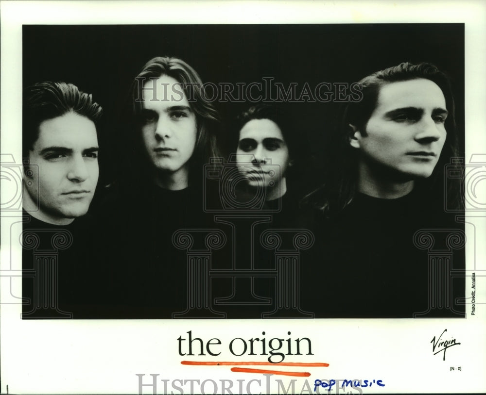 1990 Press Photo Members of the pop music group The Origin - hcp06828- Historic Images