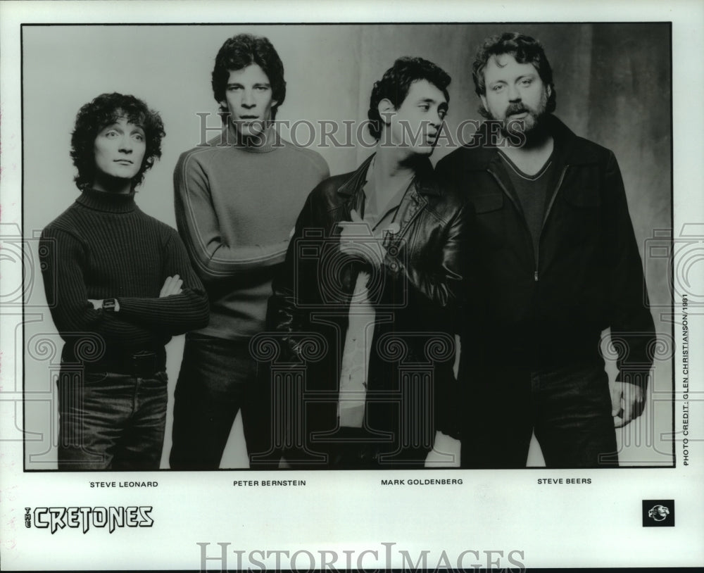 1981 Press Photo Music Group &quot;The Cretones&quot; - hcp06861- Historic Images