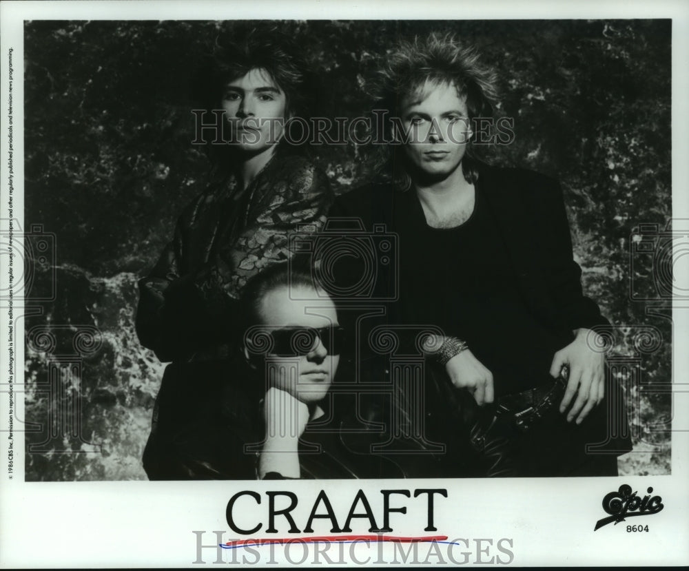 1986 Press Photo Music Group "Craaft" - hcp06862- Historic Images