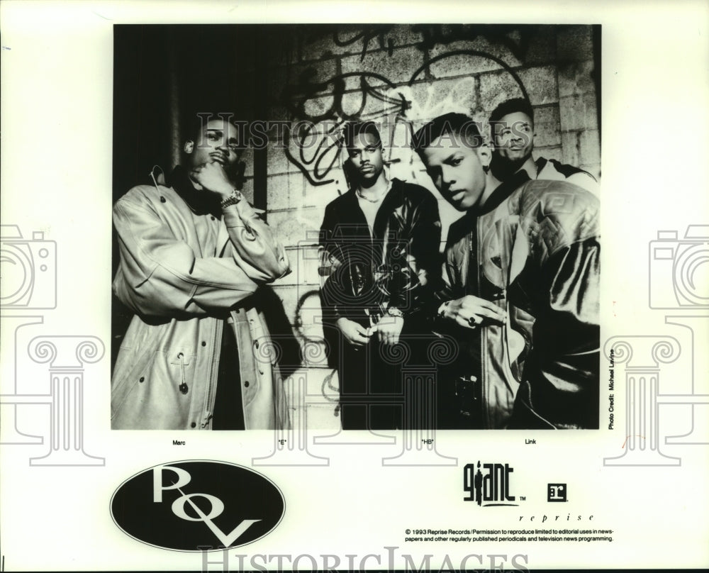 1993 Press Photo Rap Group &quot;POV&quot; - hcp06919- Historic Images