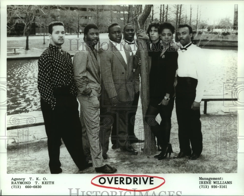 1989 Press Photo Music Group &quot;Overdrive&quot; - hcp06922- Historic Images