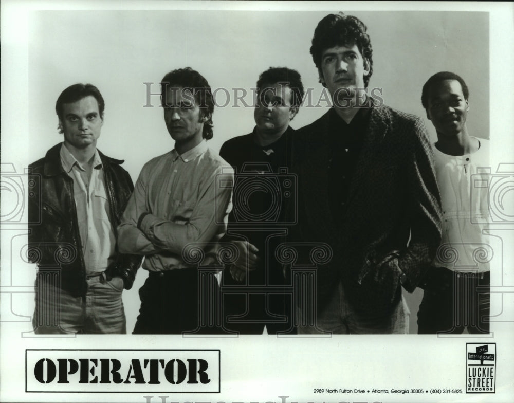 1986 Press Photo Rock Group &quot;Operator&quot; - hcp06933- Historic Images